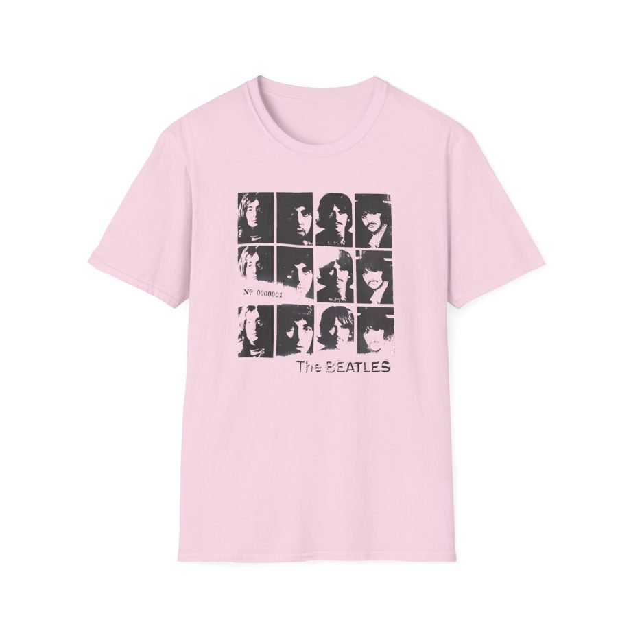 The Beatles Album Distressed Grid Unisex Softstyle T-Shirt