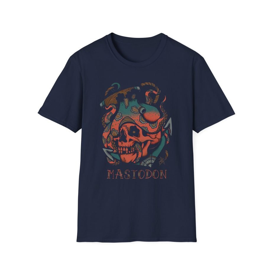 Mastodon Octopus Tattoo Unisex Softstyle T-Shirt
