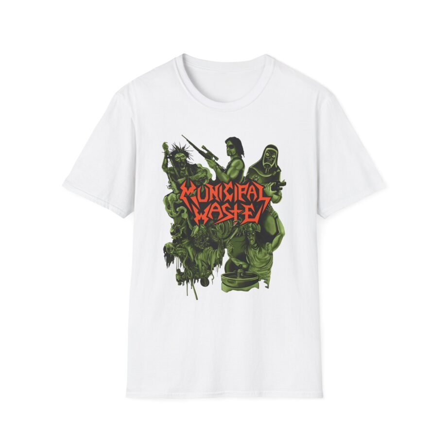 Municipal Waste Collage Logo Unisex Softstyle T-Shirt