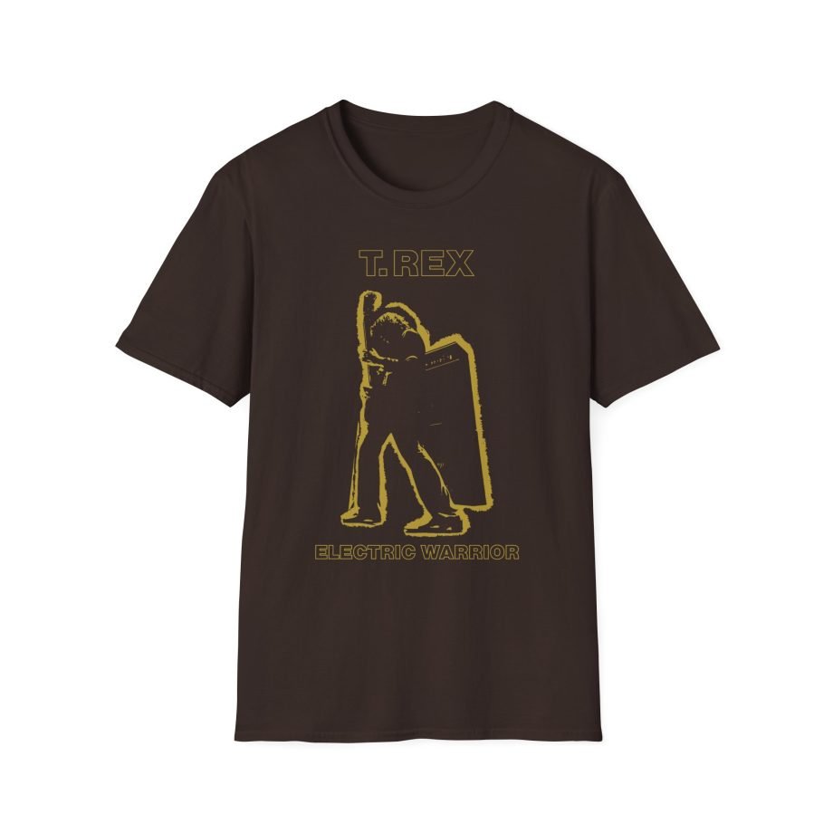 T Rex Electric Warrior Unisex Softstyle T-Shirt