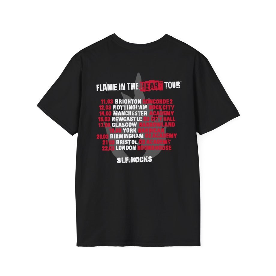 Stiff Little Fingers Flame In The Heart Tour Unisex Softstyle T-Shirt