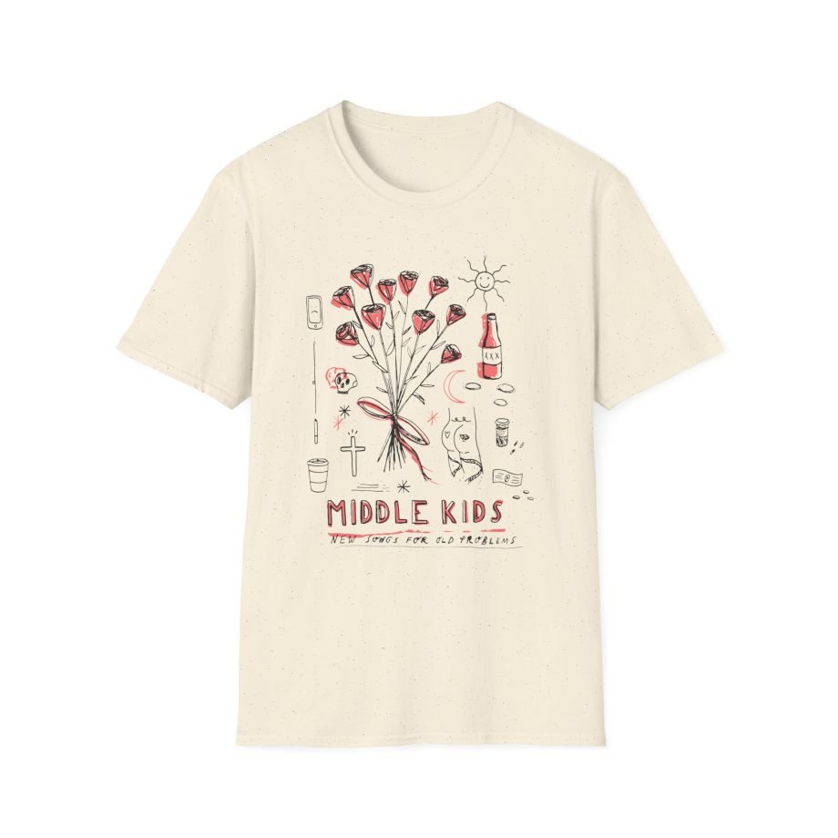 Middle Kids Pale Deconstructed Unisex Softstyle T-Shirt