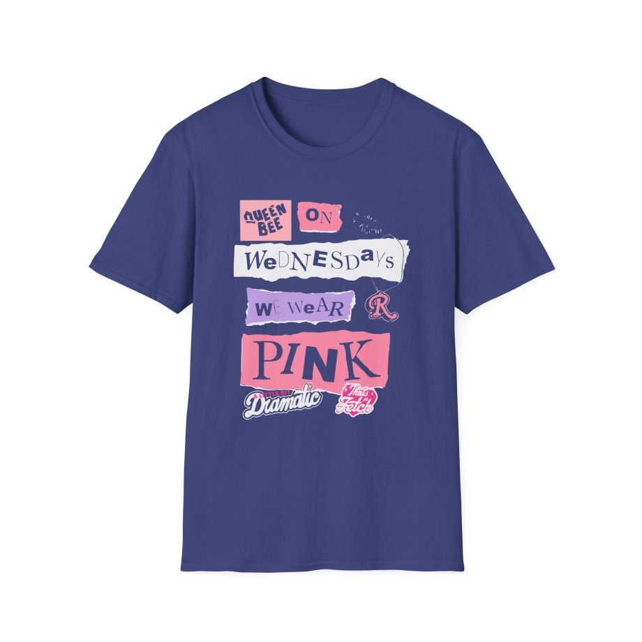 Amc Mean Girl On Wednesdays We Wear Pink Unisex Softstyle T-Shirt