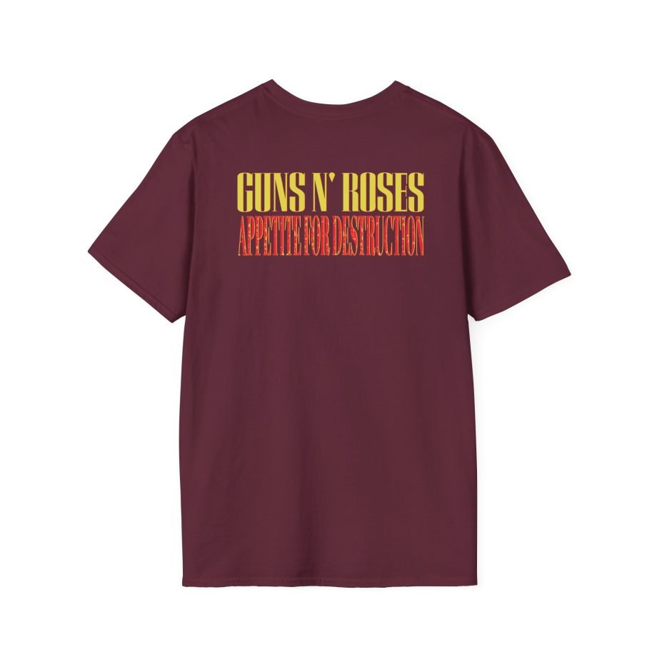Guns N Roses 1988 Needle Skull Unisex Softstyle T-Shirt