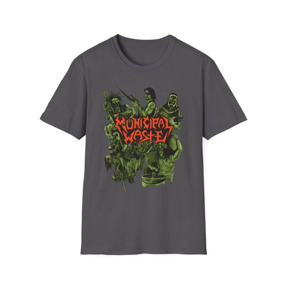 Municipal Waste Collage Logo Unisex Softstyle T-Shirt