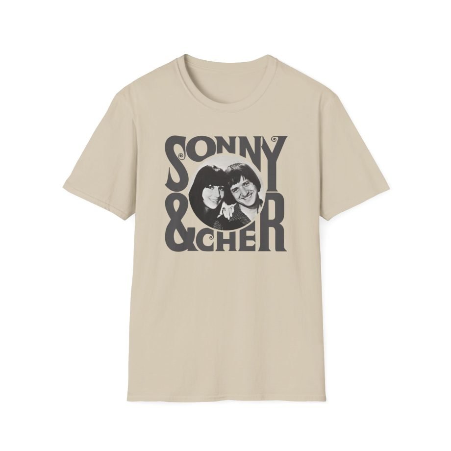 Sonny & Cher Retro Logo Unisex Softstyle T-Shirt