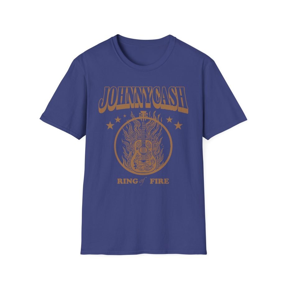 Johnny Cash Guitar Ring of Fire Unisex Softstyle T-Shirt