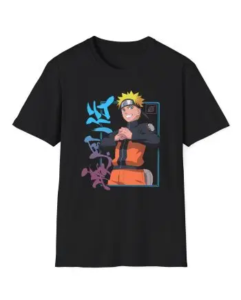 Naruto Uzumaki Neon Unisex Softstyle T-Shirt