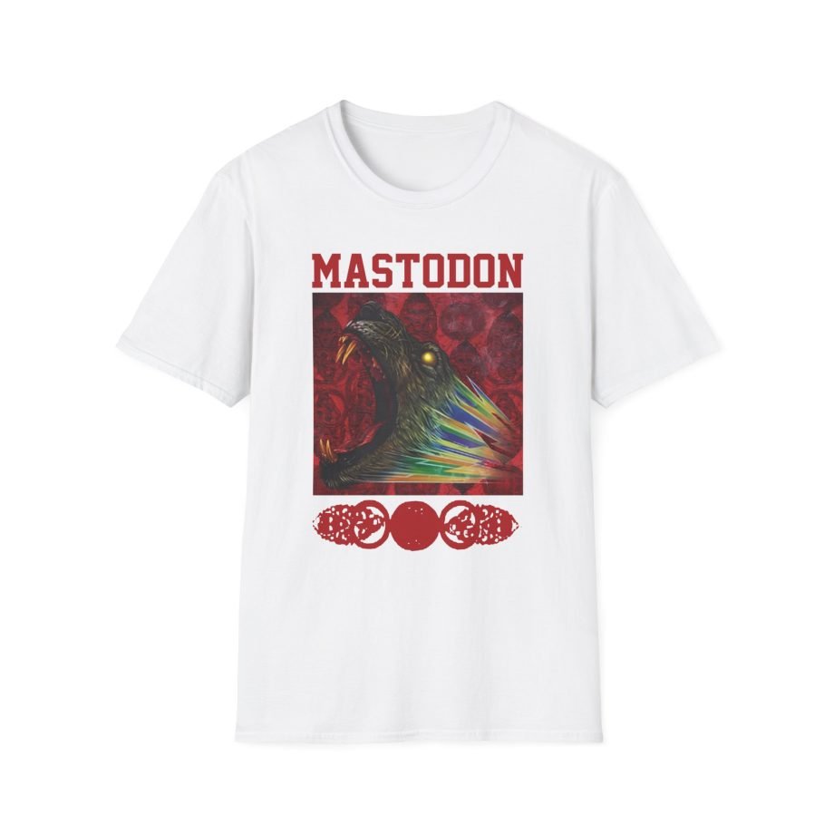Mastodon Rainbow Lion Unisex Softstyle T-Shirt