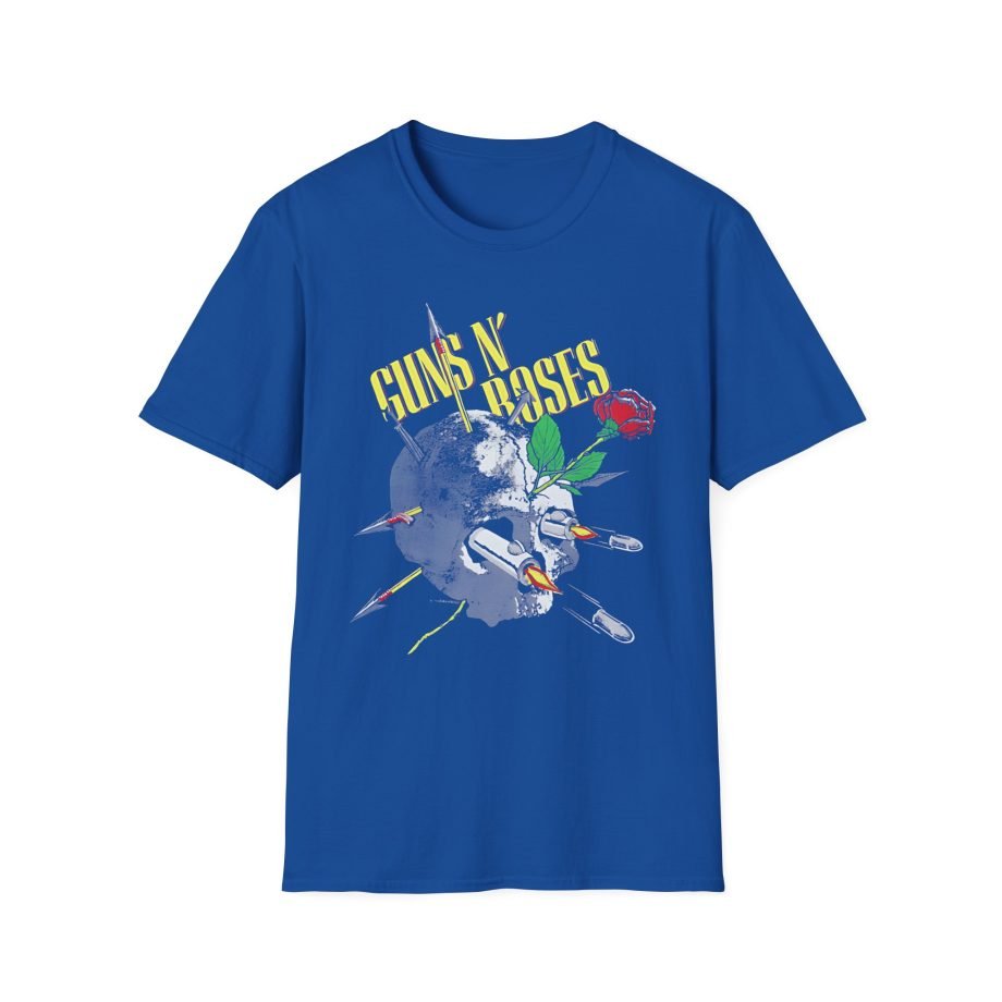 Guns N Roses 1988 Needle Skull Unisex Softstyle T-Shirt
