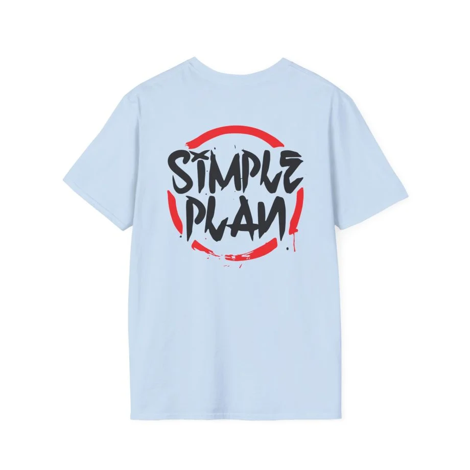 Simple Plan Circle Splat Unisex Softstyle T-Shirt