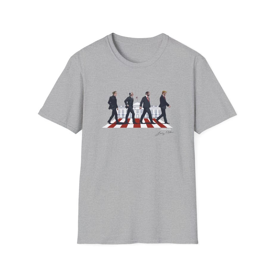 Larry Elder Abbey Road Vintage Band unisex softstyle t-shirt