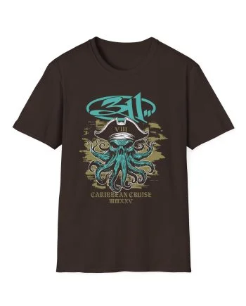 311 Caribbean Cruise 2025 Octopus Pirate Unisex Softstyle T-Shirt