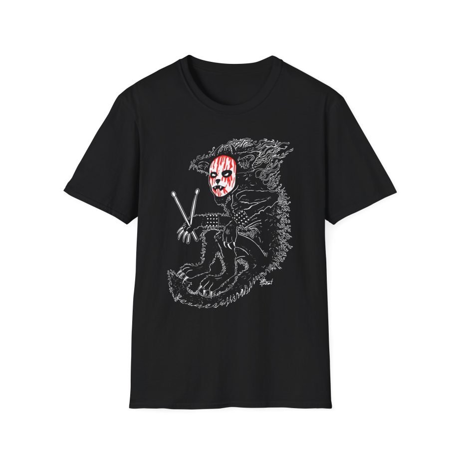 Murderdolls Joey Jordison Joey Cat Blood Mask Unisex Softstyle T-Shirt