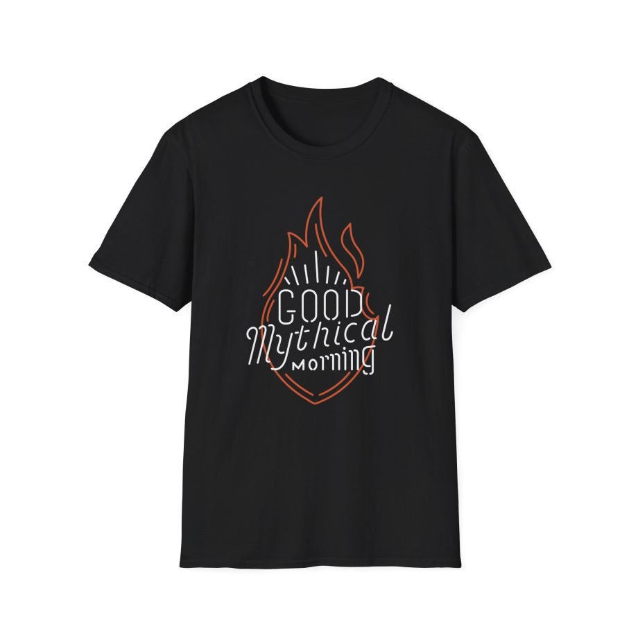 Good Mythical Morning Neon Sign unisex softstyle t-shirt
