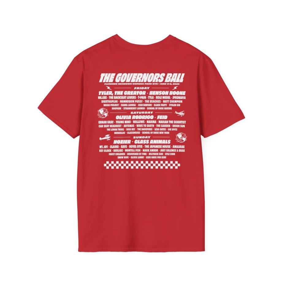 Gov Ball Gbny Liberty Skull Unisex Softstyle T-Shirt