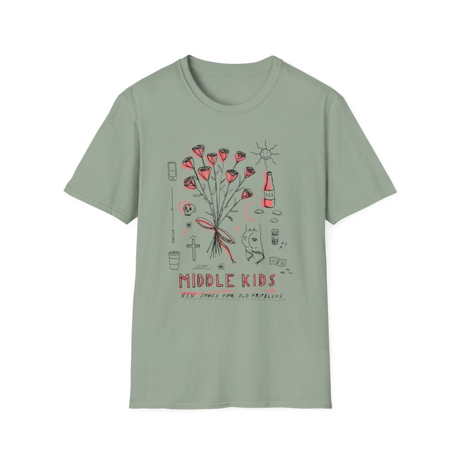 Middle Kids Pale Deconstructed Unisex Softstyle T-Shirt