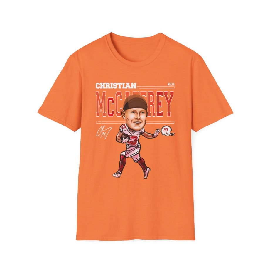 Christian Mccaffrey Cartoon Unisex Softstyle T-Shirt
