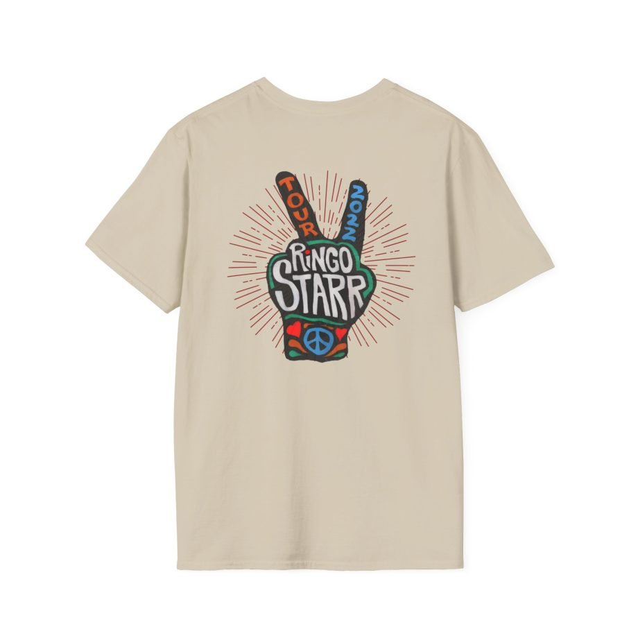 Ringo Starr Peace Illustration Unisex Softstyle T-Shirt
