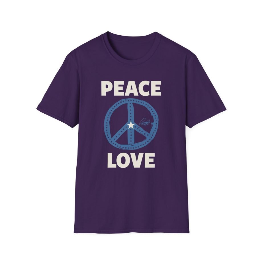 Ringo Starr Peace Love Star Center Unisex Softstyle T-Shirt