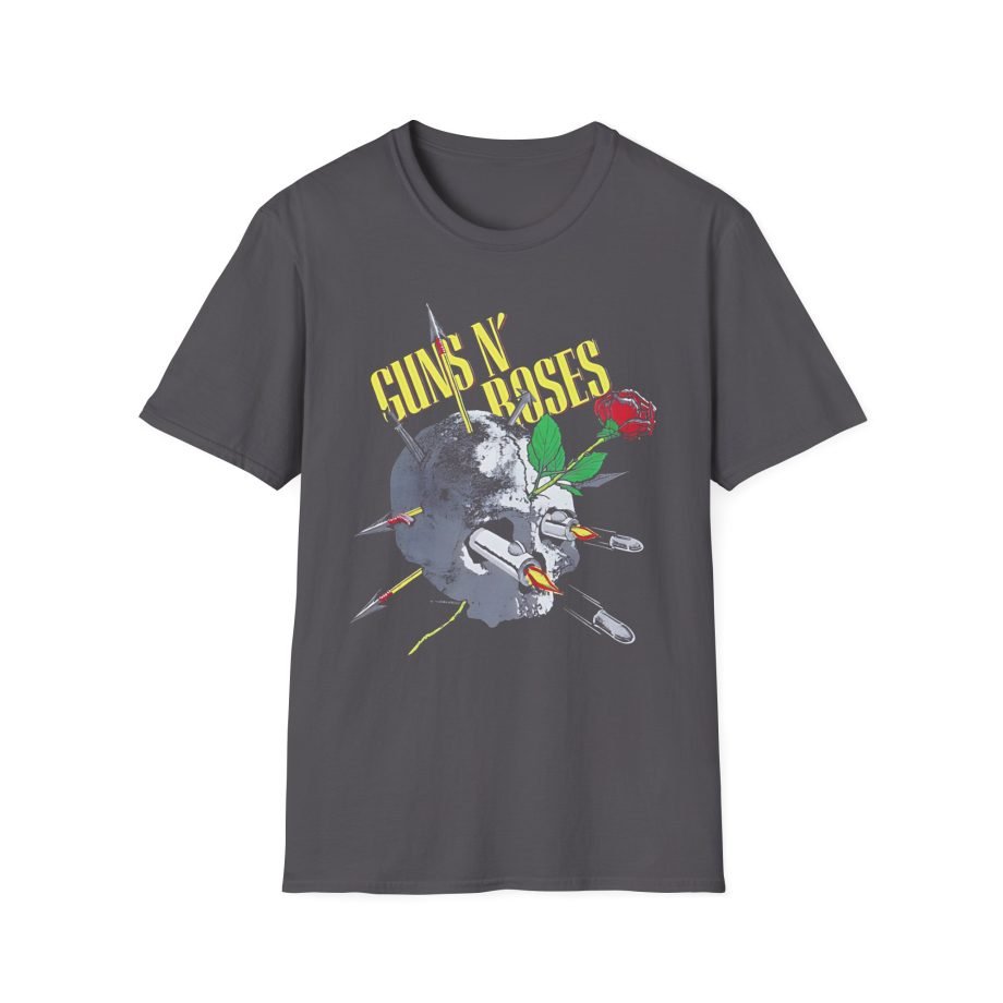 Guns N Roses 1988 Needle Skull Unisex Softstyle T-Shirt