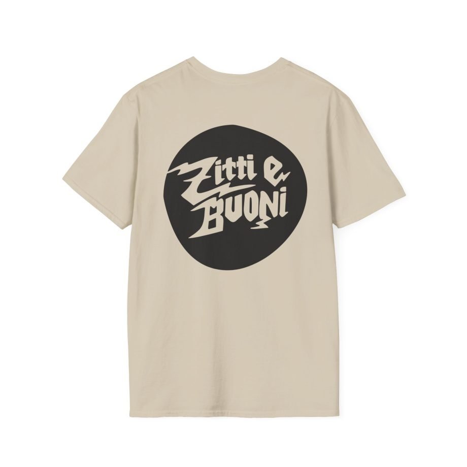 Maneskin Pocket Logo & Zitti e Buoni Circle Unisex Softstyle T-Shirt