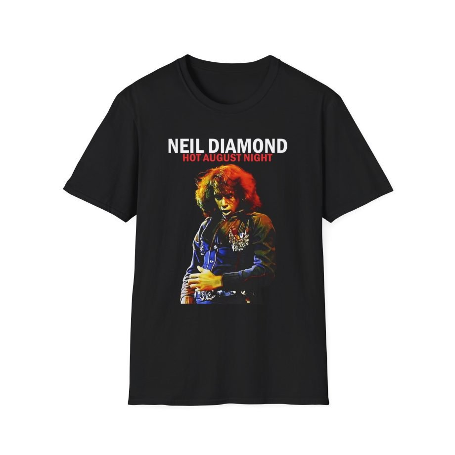 Neil Diamond Hot August Night Album Photo Unisex Softstyle T-Shirt