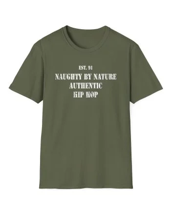 Naughty by Nature Naughty Stencil Unisex Softstyle T-Shirt