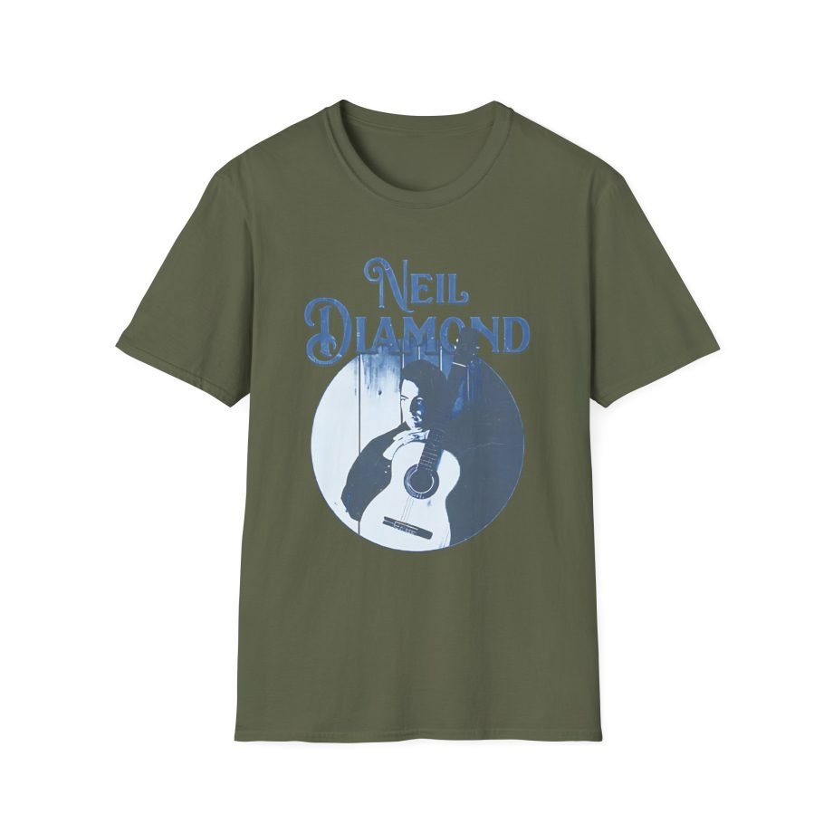 Neil Diamond Circle Guitar  Unisex Softstyle T-Shirt