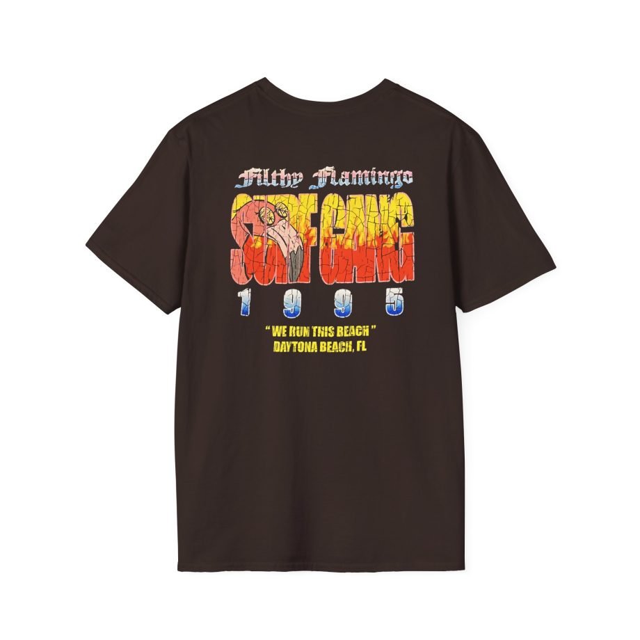 Surf Gang Filthy Flamingo Unisex Softstyle T-Shirt,