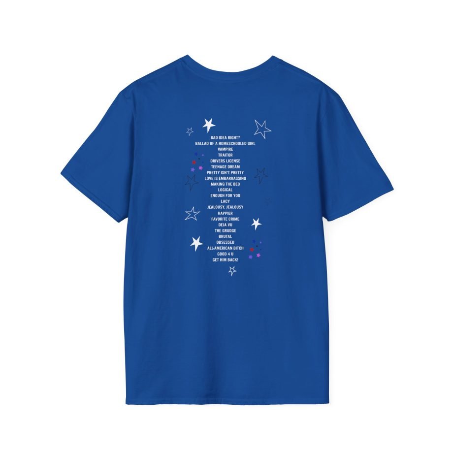Olivia Rodrigo GUTS world tour unisex softstyle t-shirt