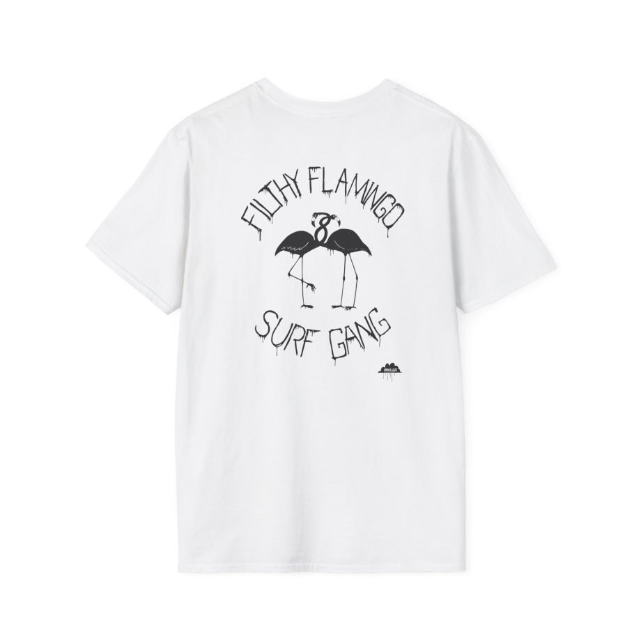 Surf Gang Filthy Flamingo Unisex Softstyle T-Shirt