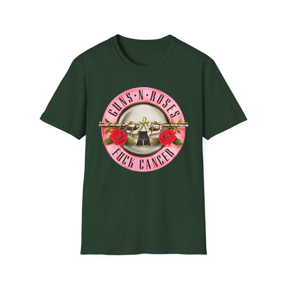 Guns N Roses Fuck Breast Cancer Unisex Softstyle T-Shirt