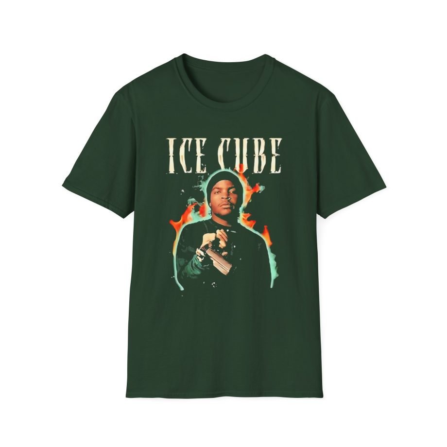 Ice Cube Chrome Flames Unisex Softstyle T-Shirt