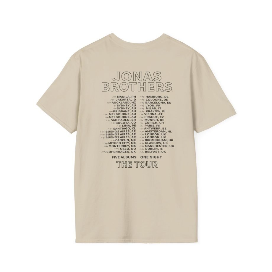 Jonas Brothers 5 Albums Unisex Softstyle T-Shirt