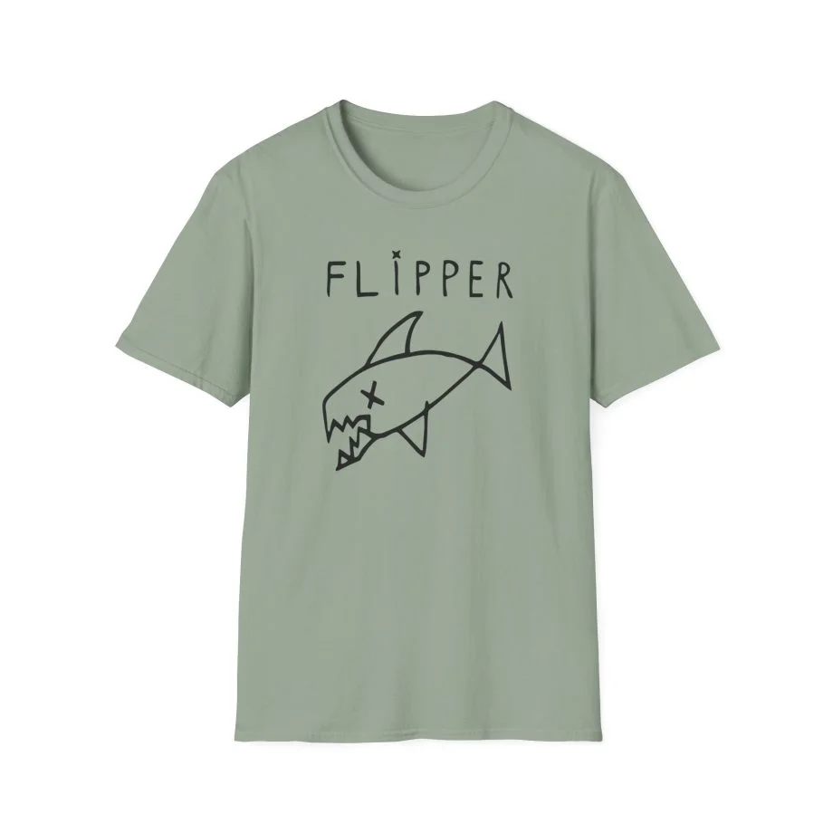 Flipper Long Fish Unisex Softstyle T-Shirt