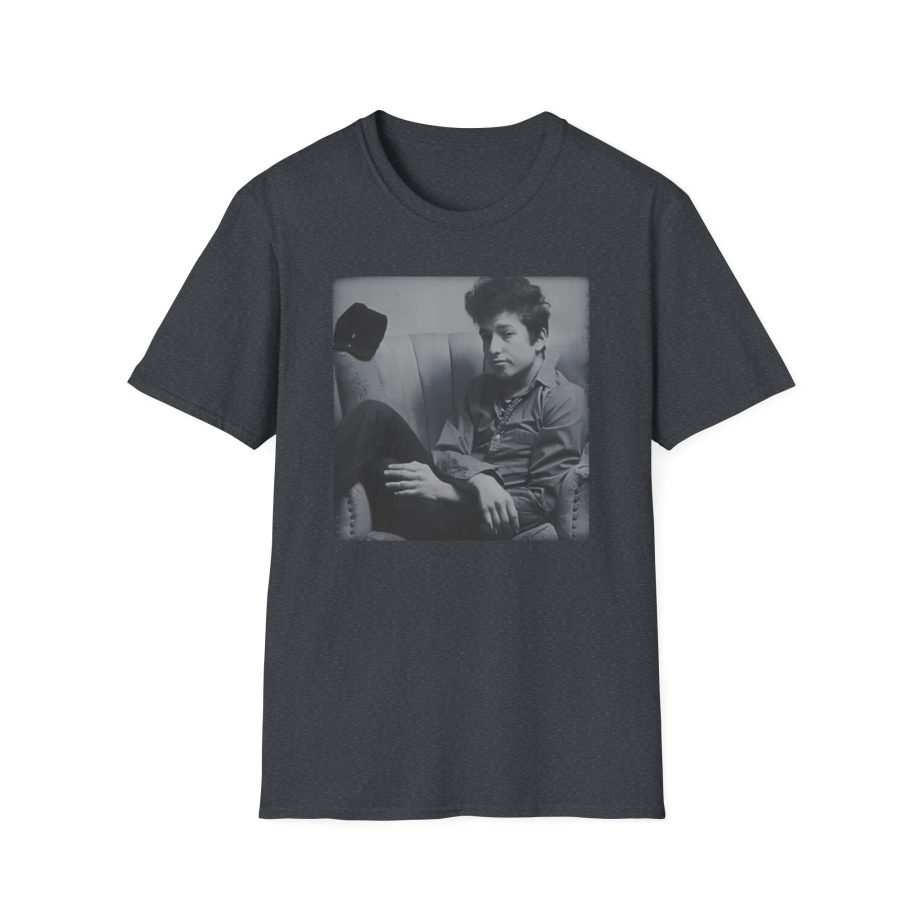 Bob Dylan Chair Portrait Unisex Softstyle T-Shirt