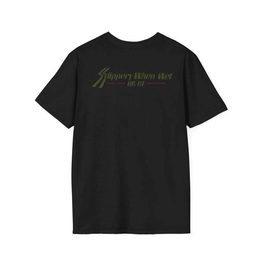 Bon Jovi Slippery When Wet Vintage World Tour Unisex Softstyle T-Shirt