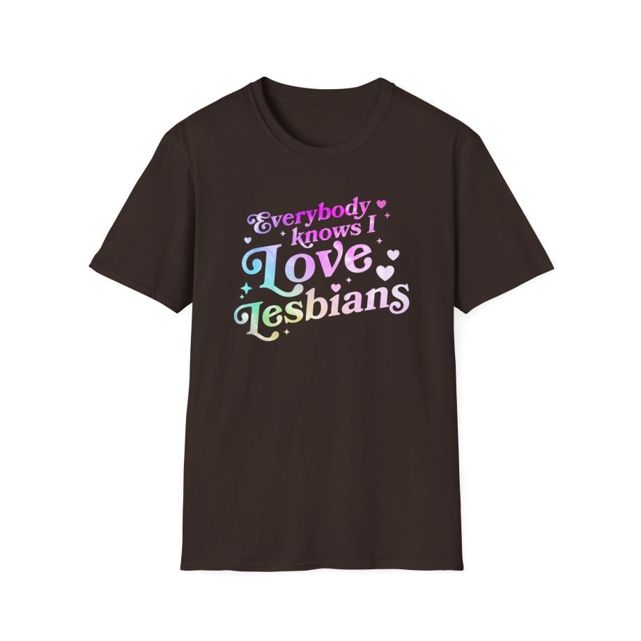 Good Mythical Morning Everybody Knows I Love Lesbians unisex softstyle t-shirt