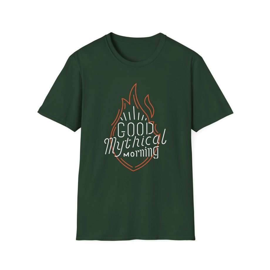 Good Mythical Morning Neon Sign unisex softstyle t-shirt
