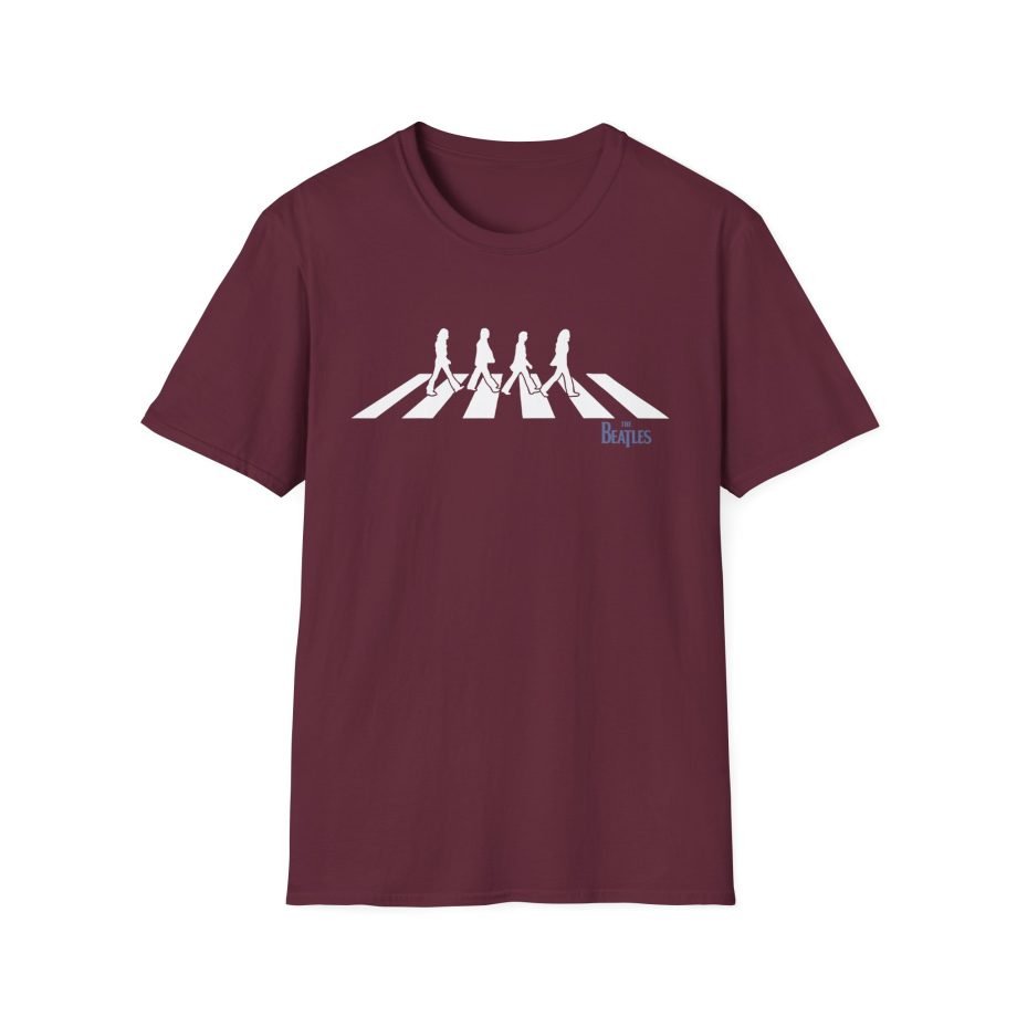The Beatles Distressed Abbey Road Silhouette Unisex Softstyle T-Shirt