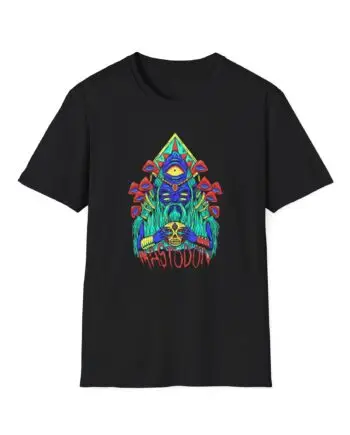 Mastodon Mushroom Wizard Glow Unisex Softstyle T-Shirt