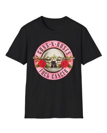 Guns N Roses Fuck Breast Cancer Unisex Softstyle T-Shirt