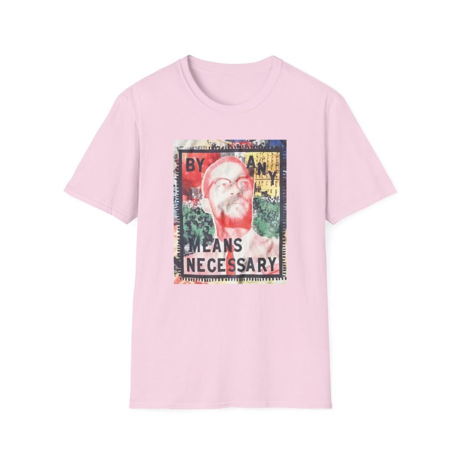 Malcolm X By Any Means Unisex Softstyle T-Shirt