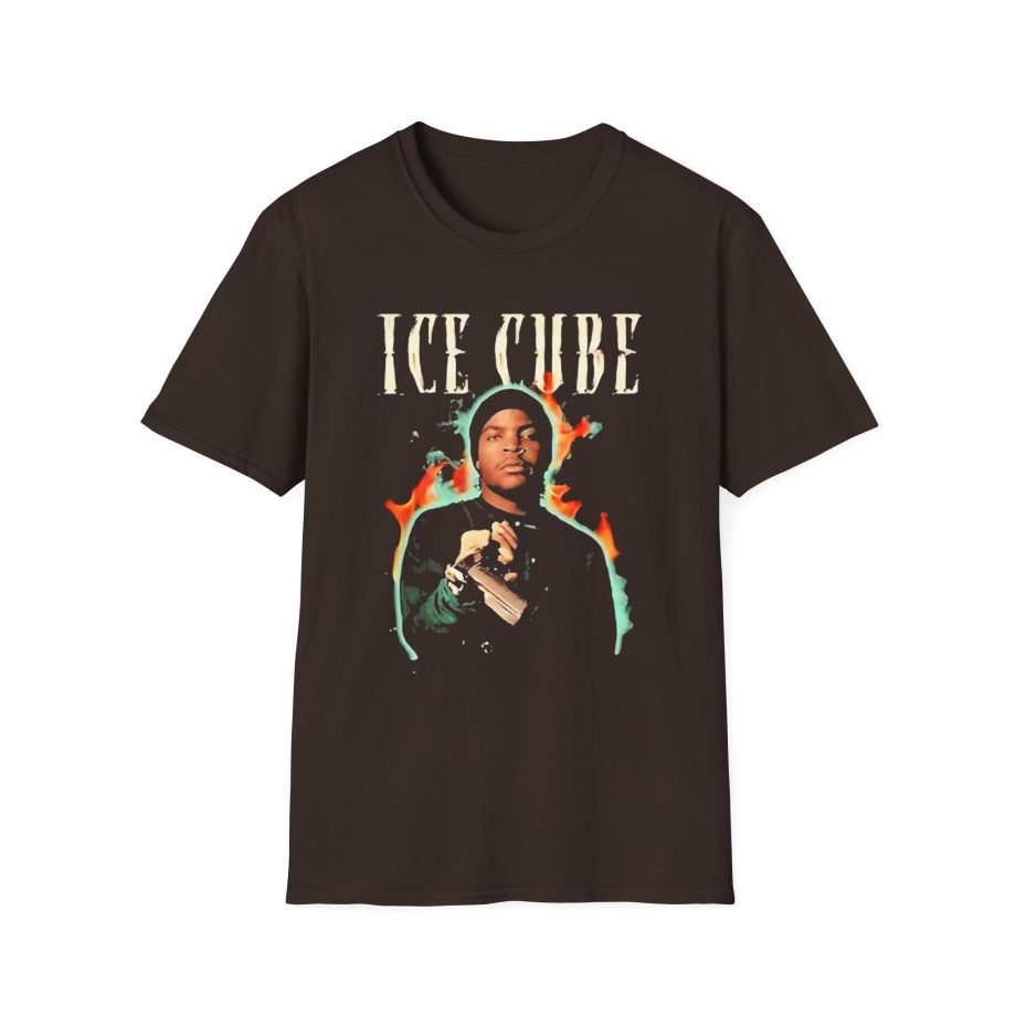 Ice Cube Chrome Flames Unisex Softstyle T-Shirt