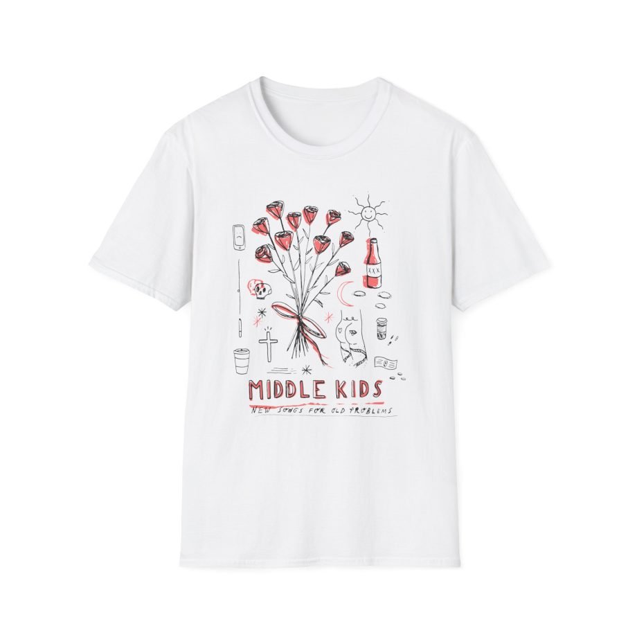 Middle Kids Pale Deconstructed Unisex Softstyle T-Shirt