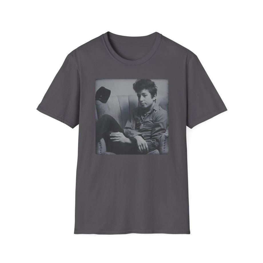 Bob Dylan Chair Portrait Unisex Softstyle T-Shirt