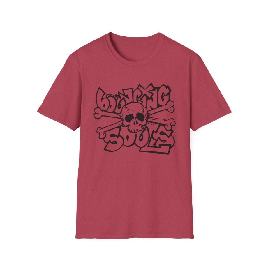 The Bouncing Souls Skull And Crossbones Unisex Softstyle T-Shirt