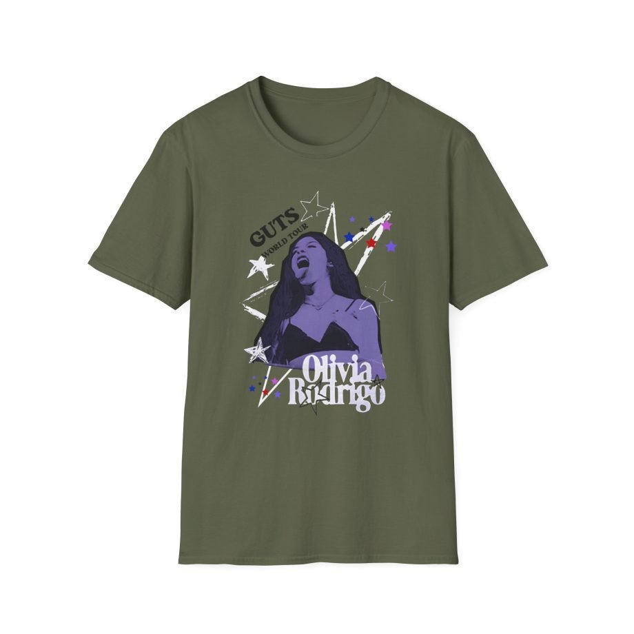 Olivia Rodrigo GUTS world tour unisex softstyle t-shirt