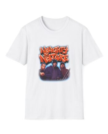 Naughty by Nature Airbrush Graffiti Unisex Softstyle T-Shirt